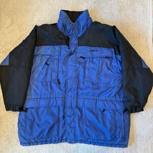 Vintage Starter Men’s Winter Coat True Royal Black Jacket Size XL